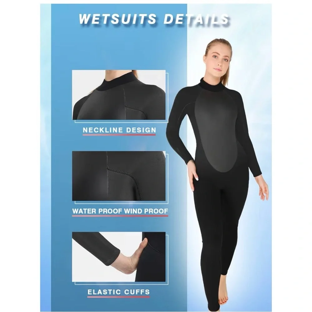 Women's Realon Sports Black Wetsuit - Picture 4 of 6